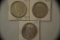 Coins. 3 Peace Silver Dollars. 1922, 1922-S, 1923