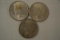 Coins. 3 Peace Silver Dollars. 1922,1923-S,1924