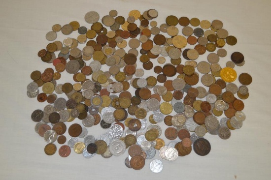 Coins. Foreign Coins. Approx 3 Lbs. Total.