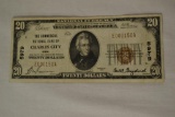 Currency. 1929 $20 National Currency Note