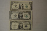 Currency. Silver Certificate & Fed. Reserve Notes