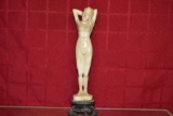 Asian Nude Ivory Resin Lady Statue