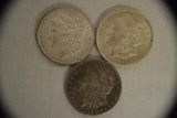 Coins. 3 Morgan Silver Dollars. 1902-O,1899-O,1921