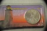 Coin. Silver American Eagle. Uncirculated1994