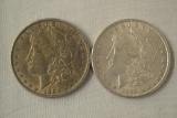 Coins. 2 Morgan Silver Dollars. 1886 & 1889