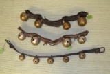 Sleigh Bells. 3 Leather Straps, 13 Total Bells.