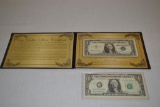 Currency. $1 Silver Certificate & Federal Note.