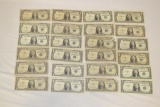 Currency. $1 Silver Certificates. Total 24