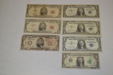 Currency. Silver Certificate, U.S.A & Fed. Notes.