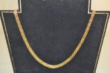 Italian Quality Gold 14K Quad-link Necklace