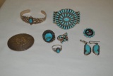Turquoise & Sterling Jewelry. Some Signed