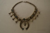 Turquoise Squash Blossom Necklace