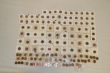 Coins. Wheat Pennies in 2x2's & 1x1's. Approx. 135