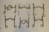 6 Horse Bits. Buermanns, England, Steel