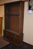 Wooden Gun Cabinet for 12 Long Guns.