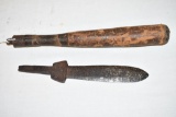 Handmade Dagger and Tire Thumper