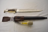 WWII Nazi Stag, Doubled Engraved Dress Bayonet