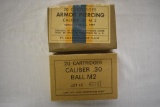 Ammo. Olin Mathieson Ball M1911 45 cal, 100 Rds