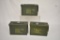 3 Military Ammo Cans.