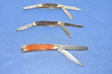 3 Schrade Pocket Knives.