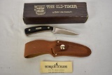 Schrade Knife & Leather Sheath. “The Old Timer”