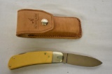 Schrade LockBack Knife & Leather Sheath.