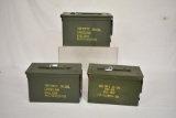 3 Military Ammo Cans.