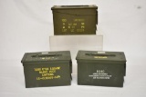 3 Military Ammo Cans.