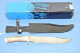 Gerber Bowie Utility Stag Handled Knife