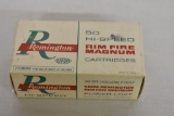 Ammo. Collectible Remington 5mm. 38. Gr. 50 Rds