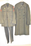 U S Military Wool Jacket, Full Length Coat & Pants