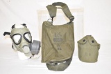 U.S Military Gas Mask & Canteen.