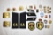 Assorted Russin Military Pins, Buckles, Patches