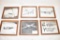 Six WWII Framed Air Force Fighter Pilot Photos