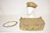 WWll Military Canvas Pack & French Army Beret