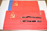 USSR & SFSR Russian Flags, Belts & Flag Topper