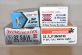 Ammo. S&W 32 Auto & Long, Winchester & Aguilla
