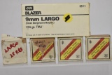 Ammo. 9mm Largo. 4 Boxes Total 150 Rds.