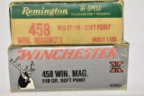 Ammo. 458 WIN Mag, 2 Full Boxes
