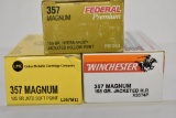 Ammo. Federal, Winchester & Union Metallic 357 mag