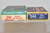 Ammo. 244 rem, 2 Collectible Boxes. 35 Rds