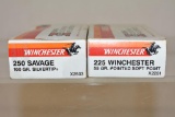 Ammo. Winchester 250 savage & 225 win. 40 Rds