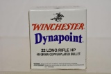 Ammo. Winchester Dynapoint 22 lr, 40 GR, 500 Rds
