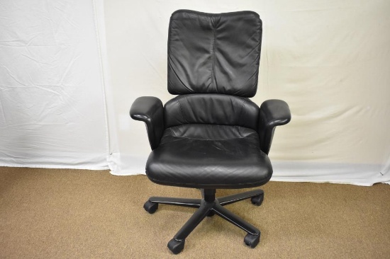 Herman Miller Black Leather Office Chair