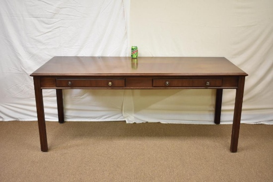 Hardwood Long Computer Table