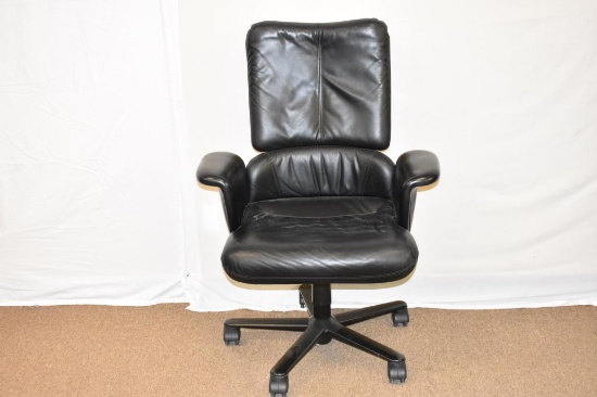 Herman Miller Black Leather Office Chair