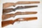 4 Wood Stocks: Stevens 59, Savage 7 & 23, SKS