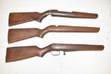 3 Wood Stocks: Remington 550 & Marlin 80