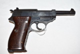 Gun. Walther AC 42 Nazi Marked P38 9 mm Pistol