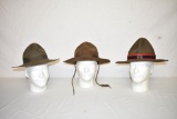 3 Military Hats